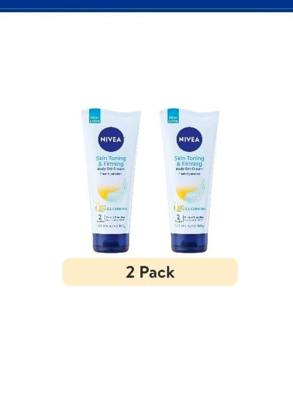 New~NIVEA Skin Toning & Firming Body Gel Cream~Two Pack~6.7 oz. each~